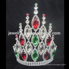 wholesale Large tall AB crystal pageant tiara crown for women